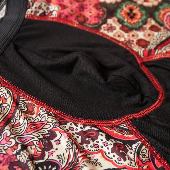 Mens Boho Paisley Print Boxer Brief Handmade - Picture 5 of 6